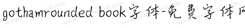 gothamrounded book字体字体转换